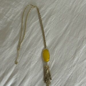Kendra Scott Yellow Pendant Necklace